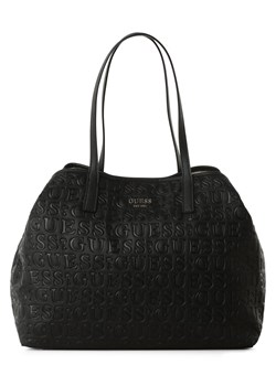 GUESS Damski shopper Kobiety Sztuczna skóra czarny jednolity ze sklepu vangraaf w kategorii Torby Shopper bag - zdjęcie 174076273