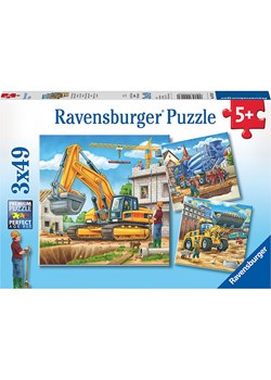 Ravensburger 49-częściowe puzzle (3 szt.) &quot;Large construction vehicles&quot; - 5+ ze sklepu Limango Polska w kategorii Puzzle - zdjęcie 174076423