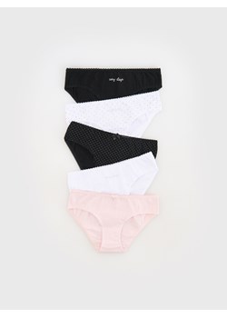 Reserved - Bawełniane majtki 5 pack - czarny ze sklepu Reserved w kategorii Majtki dziecięce - zdjęcie 174077314