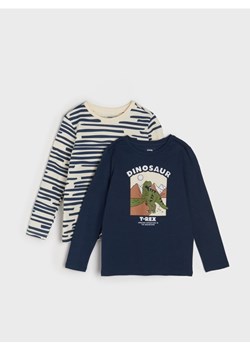 Sinsay - Koszulka z długimi rękawami 2 pack - wielobarwny ze sklepu Sinsay w kategorii T-shirty chłopięce - zdjęcie 174078842