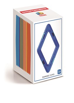 MAGFORMERS 12-częściowy zestaw magnetyczny &quot;Diamond&quot; - 3+ ze sklepu Limango Polska w kategorii Zabawki - zdjęcie 174079214