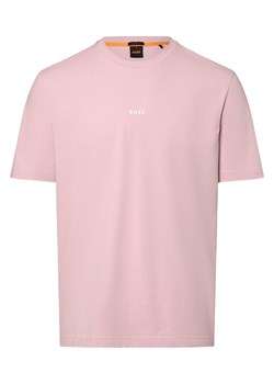 BOSS Orange T-shirt męski Mężczyźni Bawełna bzowy jednolity ze sklepu vangraaf w kategorii T-shirty męskie - zdjęcie 174081143