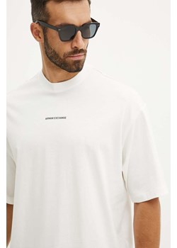 Armani Exchange t-shirt bawełniany męski kolor biały z nadrukiem 6DZTLS ZJLFZ ze sklepu ANSWEAR.com w kategorii T-shirty męskie - zdjęcie 174083680