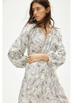H & M - Sukienka z wiązanym detalem - Beżowy ze sklepu H&M w kategorii Sukienki - zdjęcie 174083883