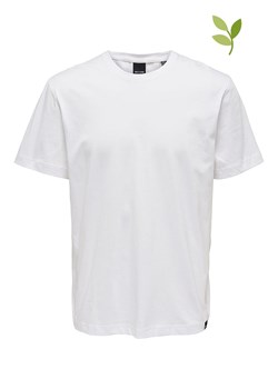ONLY &amp; SONS Koszulka &quot;Max&quot; w kolorze białym ze sklepu Limango Polska w kategorii T-shirty męskie - zdjęcie 174084600