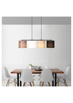 Opviq Lampa wisząca &quot;Valiz&quot; w kolorze beżowo-czarno-białym - 110 x 25 cm ze sklepu Limango Polska w kategorii Oświetlenie - zdjęcie 174085704