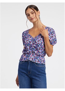 orsay Koszulka w kolorze niebiesko-różowo-czarnym ze sklepu Limango Polska w kategorii Bluzki damskie - zdjęcie 174086331