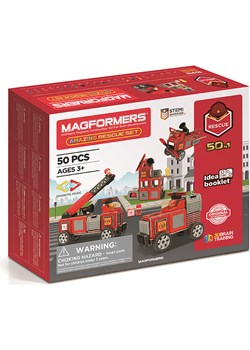 MAGFORMERS 50-częściowy zestaw magnetyczny &quot;Amazing Rescue Set&quot; - 3+ ze sklepu Limango Polska w kategorii Zabawki - zdjęcie 174086462