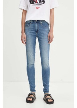 Levi&apos;s jeansy 721 HIGH RISE SKINNY damskie kolor niebieski ze sklepu ANSWEAR.com w kategorii Jeansy damskie - zdjęcie 174087184