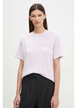 Marc O&apos;Polo t-shirt bawełniany damski kolor fioletowy 406201251503 ze sklepu ANSWEAR.com w kategorii Bluzki damskie - zdjęcie 174087211