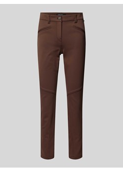 Spodnie o kroju slim fit z ozdobnymi szwami ze sklepu Peek&Cloppenburg  w kategorii Spodnie damskie - zdjęcie 174088801