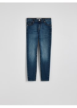 Reserved - Jeansy slim fit ze średnim stanem - niebieski ze sklepu Reserved w kategorii Jeansy damskie - zdjęcie 174090700