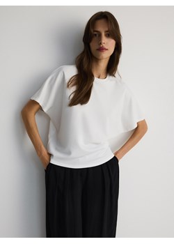 Reserved - T-shirt kimono z modalem - biały ze sklepu Reserved w kategorii Bluzki damskie - zdjęcie 174093363