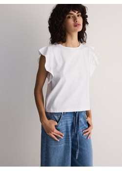 Reserved - Bluzka z ozdobnymi rękawami - biały ze sklepu Reserved w kategorii Bluzki damskie - zdjęcie 174093422
