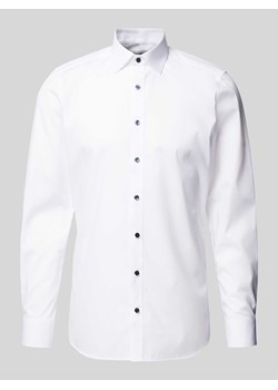 Koszula biznesowa o kroju body fit z kołnierzykiem typu kent ze sklepu Peek&Cloppenburg  w kategorii Koszule męskie - zdjęcie 174094113