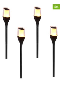 lumisky Lampy zewnętrzne LED (4 szt.) w kolorze czarnym - Ø 7,5 x wys. 64,5 cm ze sklepu Limango Polska w kategorii Dekoracje i akcesoria ogrodowe - zdjęcie 174094990