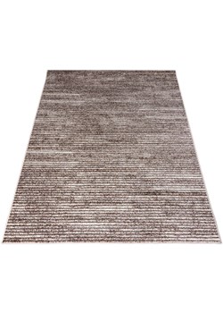 Nowoczesny beżowo-brązowy dywan w paski - Uwis 12X ze sklepu Edinos.pl w kategorii Dywany - zdjęcie 174095724