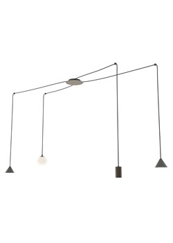 Czarna duża wisząca lampa pająk - 2X D131 S1-W63 ze sklepu Edinos.pl w kategorii Lampy wiszące - zdjęcie 174095824