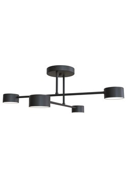 Czarna loftowa lampa sufitowa - D134-Evex ze sklepu Edinos.pl w kategorii Lampy sufitowe - zdjęcie 174095912