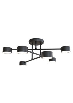 Czarna industrialna lampa sufitowa - D135-Evex ze sklepu Edinos.pl w kategorii Lampy sufitowe - zdjęcie 174095934