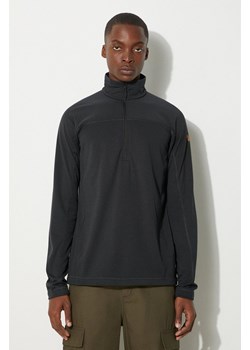 Fjallraven bluza Abisko Lite Fleece Half Zip męska kolor czarny gładka F87113.550-550 ze sklepu PRM w kategorii Bluzy męskie - zdjęcie 174097732