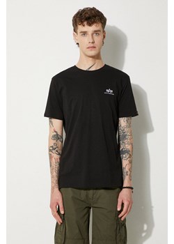 Alpha Industries t-shirt bawełniany kolor czarny z nadrukiem 128507RP.285-CZARNY ze sklepu PRM w kategorii T-shirty męskie - zdjęcie 174097864