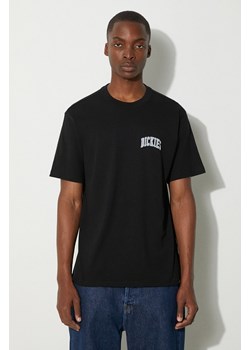 Dickies t-shirt bawełniany AITKIN CHEST TEE SS męski kolor czarny z nadrukiem DK0A4Y8O ze sklepu PRM w kategorii T-shirty męskie - zdjęcie 174098290