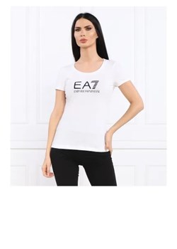 EA7 T-shirt | Slim Fit ze sklepu Gomez Fashion Store w kategorii Bluzki damskie - zdjęcie 174098590