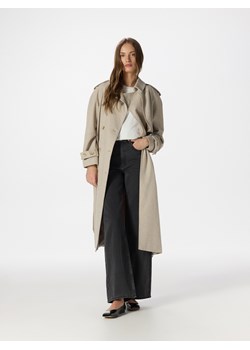Reserved - Dwurzędowy płaszcz z dodatkiem wełny - beżowy ze sklepu Reserved w kategorii Płaszcze damskie - zdjęcie 174099374