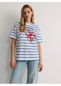 Reserved - T-shirt w paski - wielobarwny ze sklepu Reserved w kategorii Bluzki damskie - zdjęcie 174099413