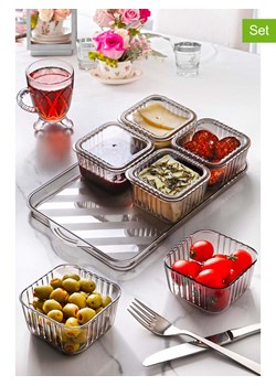 Violeta Home 7-częściowy zestaw śniadaniowy w kolorze antracytowym ze sklepu Limango Polska w kategorii Naczynia - zdjęcie 174100111