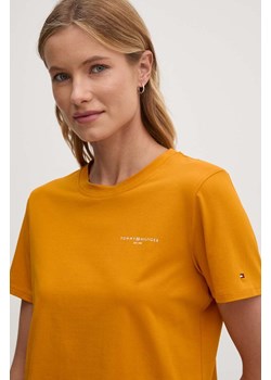 Tommy Hilfiger t-shirt damski kolor pomarańczowy ze sklepu ANSWEAR.com w kategorii Bluzki damskie - zdjęcie 174101142