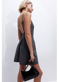 H & M - Sukienka na ramiączkach z odkrytymi plecami - Szary ze sklepu H&M w kategorii Sukienki - zdjęcie 174102440