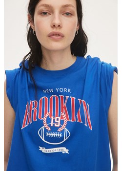 H & M - T-shirt oversize - Niebieski ze sklepu H&M w kategorii Bluzki damskie - zdjęcie 174102444