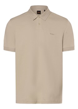 BOSS Orange Męska koszulka polo - Pe_Interlock Mężczyźni Bawełna kitt jednolity ze sklepu vangraaf w kategorii T-shirty męskie - zdjęcie 174103261