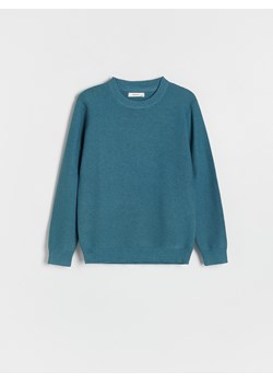 Reserved - Sweter z bawełną - morski ze sklepu Reserved w kategorii Swetry chłopięce - zdjęcie 174104492