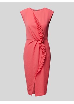 Sukienka o długości do kolan z falbanami ze sklepu Peek&Cloppenburg  w kategorii Sukienki - zdjęcie 174107091