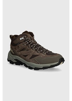 Jack Wolfskin buty Vojo Tour Texapore męskie kolor brązowy A62072 ze sklepu ANSWEAR.com w kategorii Buty trekkingowe męskie - zdjęcie 174108430