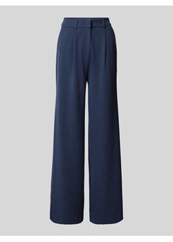 Spodnie do garnituru z szeroką nogawką i fakturowanym wzorem ze sklepu Peek&Cloppenburg  w kategorii Spodnie damskie - zdjęcie 174109202