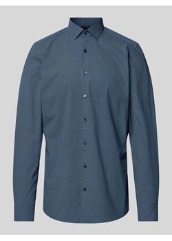 Koszula biznesowa o kroju slim fit z kołnierzykiem typu kent ze sklepu Peek&Cloppenburg  w kategorii Koszule męskie - zdjęcie 174109263