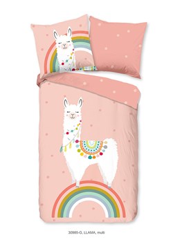Good Morning Komplet pościeli &quot;Llama&quot; w kolorze jasnoróżowym ze sklepu Limango Polska w kategorii Pościel dziecięca - zdjęcie 174109834