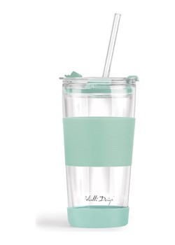 Vialli Design Szklanka termiczna w kolorze błękitnym ze słomką - 600 ml ze sklepu Limango Polska w kategorii Kubki termiczne - zdjęcie 174110222