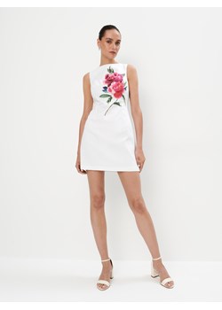 Mohito - Bawełniana biała sukienka mini - biały ze sklepu Mohito w kategorii Sukienki - zdjęcie 174113914