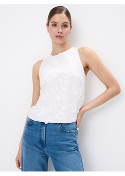 Mohito - Biała bluzka z wiskozy - biały ze sklepu Mohito w kategorii Bluzki damskie - zdjęcie 174114010