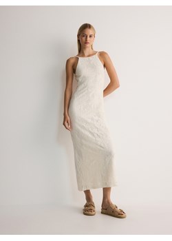 Reserved - Koronkowa sukienka maxi - kremowy ze sklepu Reserved w kategorii Sukienki - zdjęcie 174114573