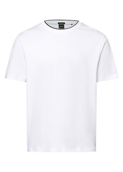 BOSS Green Koszulka męska - Tee 7 Mężczyźni Bawełna biały jednolity ze sklepu vangraaf w kategorii T-shirty męskie - zdjęcie 174114731