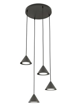 Czarna nowoczesna lampa wisząca nad wyspę - 16X D130 M9-G49 ze sklepu Edinos.pl w kategorii Lampy wiszące - zdjęcie 174116311