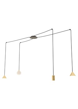 Czarno-złota lampa wisząca pająk - D131 W1-G18 ze sklepu Edinos.pl w kategorii Lampy wiszące - zdjęcie 174116312