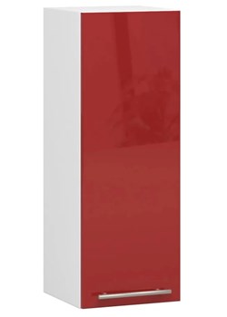 Czerwona górna szafka kuchenna do zabudowy - Poli 11X ze sklepu Edinos.pl w kategorii Meble kuchenne - zdjęcie 174116613