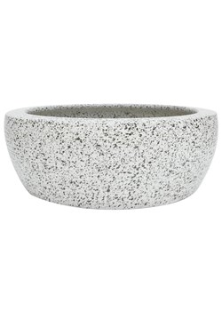 Szara okrągła umywalka ceramiczna - Ilmona 6X ze sklepu Edinos.pl w kategorii Łazienka - zdjęcie 174116614